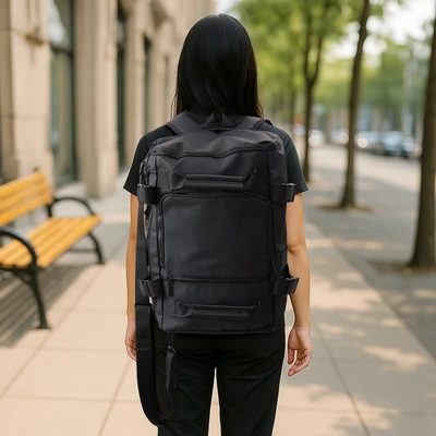 Gambar Passport Dave Tas Ransel Duffle - Hitam