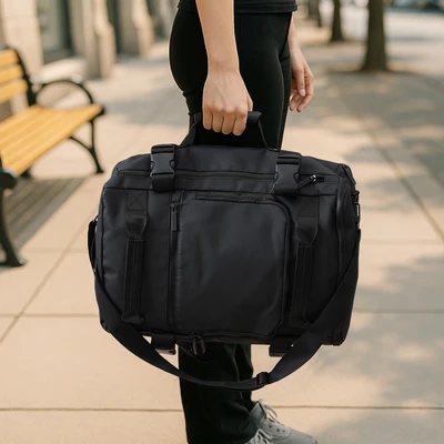 Gambar Passport Dave Tas Ransel Duffle - Hitam