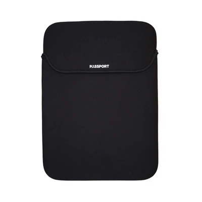 Gambar Passport Sarung Laptop Reversible - Hitam/Abu-Abu
