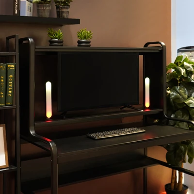 Gambar Eglare Lampu Meja LED Bar RGB Dengan Remote - Hitam