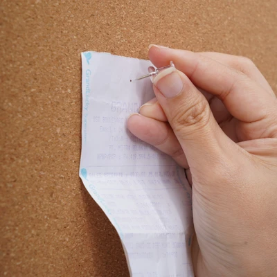 Gambar Odi Papan Corkboard Dengan Push Pin 90x60 cm - Cokelat