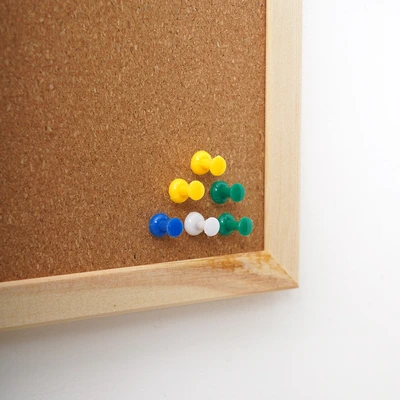 Gambar Odi Papan Cork Board & Whiteboard Dengan Push Pin 40x30 cm - Cokelat