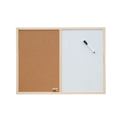 Gambar Odi Papan Cork Board & Whiteboard Dengan Push Pin 60x45 cm - Cokelat