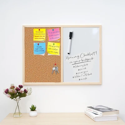 Gambar Odi Papan Cork Board & Whiteboard Dengan Push Pin 60x45 cm - Cokelat