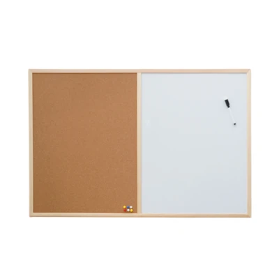 Gambar Odi Papan Cork Board & Whiteboard Dengan Push Pin 90x60 cm - Cokelat