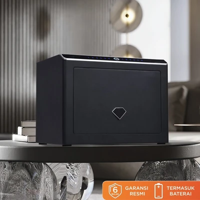 Gambar Krisbow Sync Smart Brankas Besi Layar Sentuh 39x29x30 cm B30 - Hitam