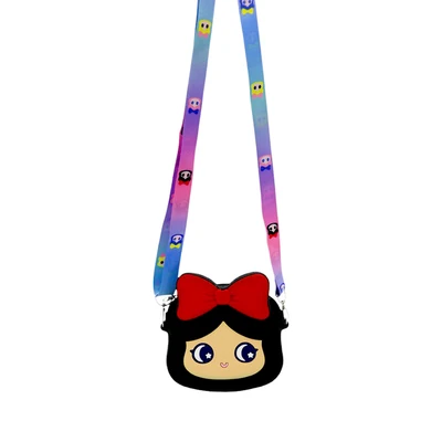 Gambar Ataru Tas Selempang Anak Girl Dengan Bow - Hitam/Merah