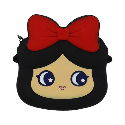 Gambar Ataru Tas Selempang Anak Girl Dengan Bow - Hitam/Merah