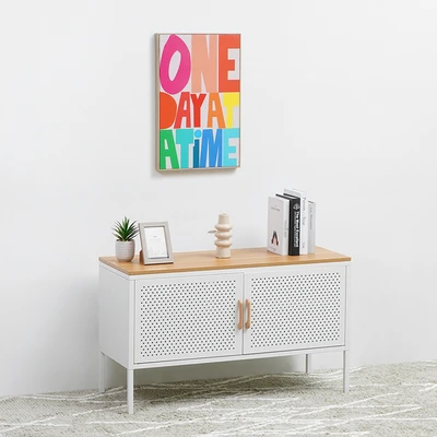 Gambar Informa Hiasan Dinding Kanvas Print Word One Day 40x60 cm - Mix
