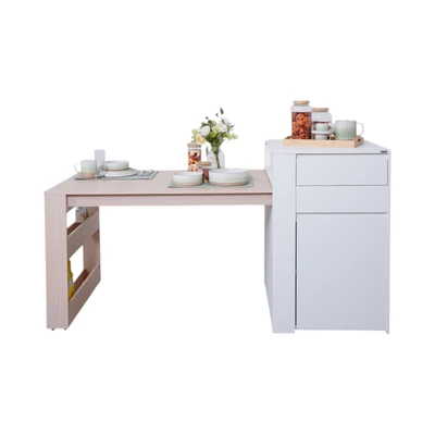 Jual Informa Pilona Meja Dapur Putih Oak Terbaru | Ruparupa