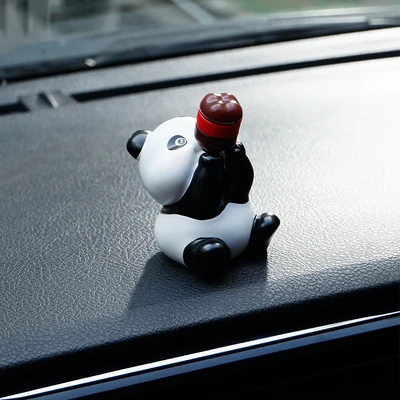 Gambar Otto Klasse Ornamen Dashboard Mobil Panda - Hitam