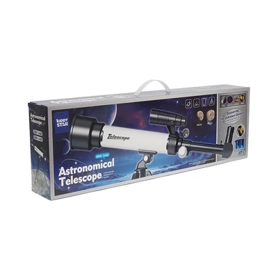 Gambar Kiddy Star Astronomical Telescope - Putih/hitam