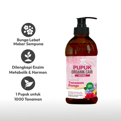 Gambar Infarm Pupuk Cair Bunga 350 ml - Pink