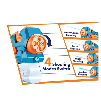 Gambar Paso Space Water Gun Switchable 4 Nozzle - Biru