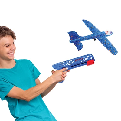 Gambar Paso Set Airplane Launcher Dengan Lampu Led - Biru