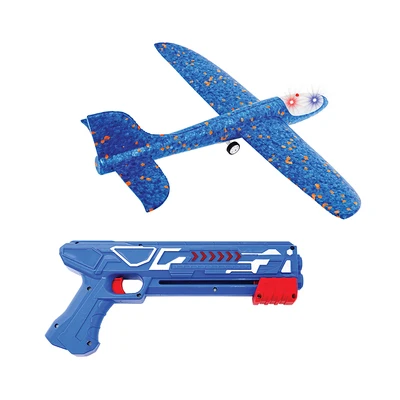 Gambar Paso Set Airplane Launcher Dengan Lampu Led - Biru