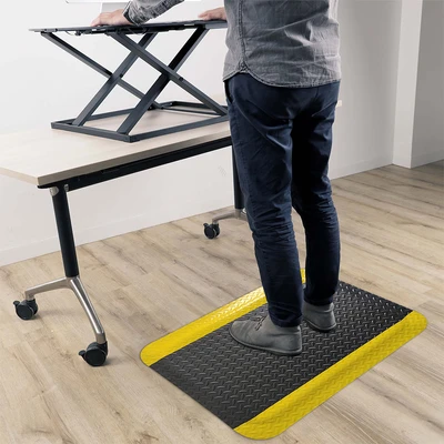 Gambar Krisbow Keset Pijakan Anti-Fatigue Heavy Duty PVC & Karet 60x90 cm - Hitam