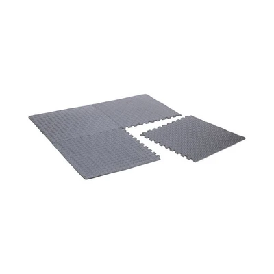 Gambar Krisbow 45.7x45.7x0.45 cm Alas Lantai Garasi PVC Tilelock - Abu-Abu