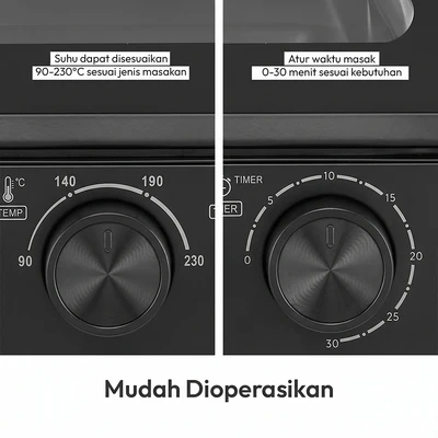 Gambar Kris Oven Toaster 12 Liter - Hitam