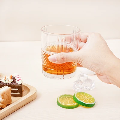 Gambar Culinart Gelas Kaca Whiskey 320 ml Set 4 Pcs Transparan