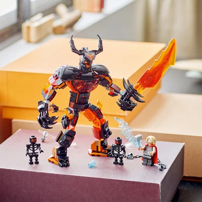 Gambar LEGO Marvel Thor Vs Surtur Construction Figure 76289