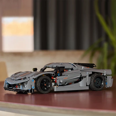 Gambar LEGO Technic Koenigsegg Jesko Absolut Hypercar 42173 - Abu-abu