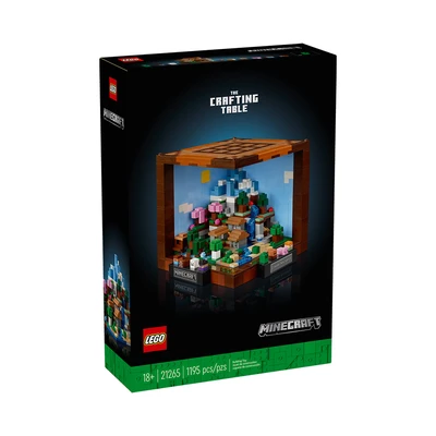 Gambar LEGO Minecraft The Crafting Table 21265