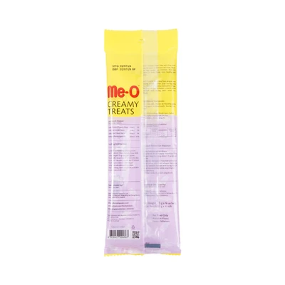 Gambar Me-O Camilan Kucing Kitten Creamy Tuna Goat Milk 15 grx4 pcs
