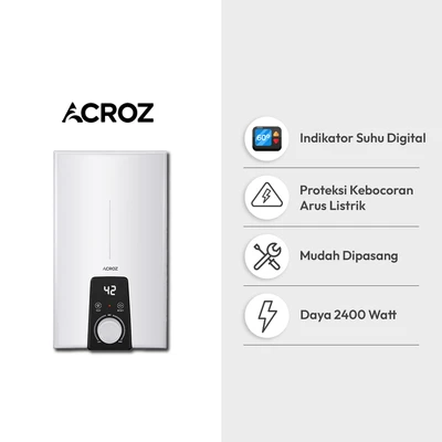 Gambar Acroz Helio Water Heater Listrik Instan Safe & Steady Flow - Putih