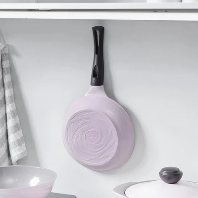 Gambar Cheftopf Larose Wajan Penggorengan Aluminium 24 cm - Pink