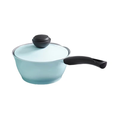 Gambar Cheftopf Larose Panci Saucepan Aluminium Ceramic Coating 18 cm - Hijau