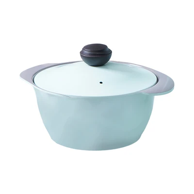 Gambar Cheftopf Larose Panci Casserole Aluminium Ceramic Coating 24 cm - Hijau