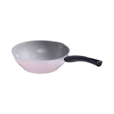 Gambar Cheftopf Larose Wajan Penggorengan Wok Aluminium 26 cm - Pink
