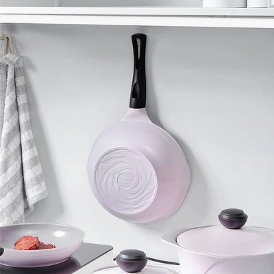 Gambar Cheftopf Larose Wajan Penggorengan Wok Aluminium 26 cm - Pink