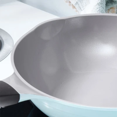Gambar Cheftopf Larose Wajan Penggorengan Wok Aluminium 26 cm - Hijau