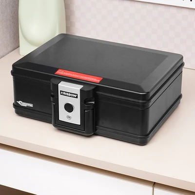 Gambar Krisbow Griffin Brankas Tahan Api & Air Chest 40.7x32.1x15.5 cm 2017 - Hitam