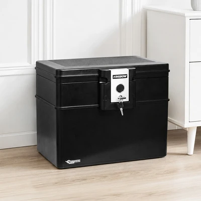 Gambar Krisbow Griffin Brankas Tahan Api & Air Chest 40.7x32.1x32.9 cm 2037 - Hitam
