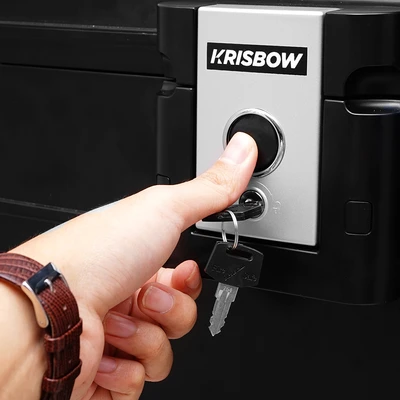 Gambar Krisbow Griffin Brankas Tahan Api & Air Chest 40.7x32.1x32.9 cm 2037 - Hitam