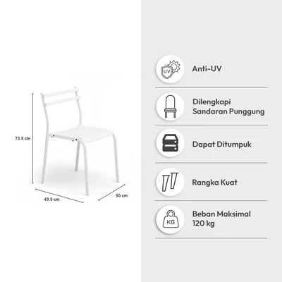 Gambar Informa Dixon Kursi - Putih