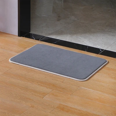 Gambar Informa Garrett Keset Kamar Mandi Polyester 50x70 cm - Abu-Abu
