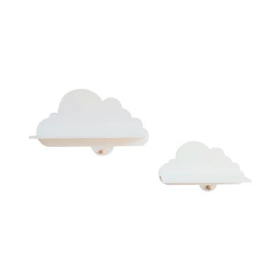 Gambar Informa Sky Rak Dinding Anak MDF 60x38x11 cm Set 2 pcs - Putih