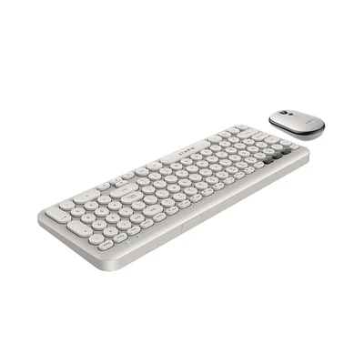 Gambar Havit Wireless Keyboard Dengan Mouse KB254GCM - Abu-Abu Muda