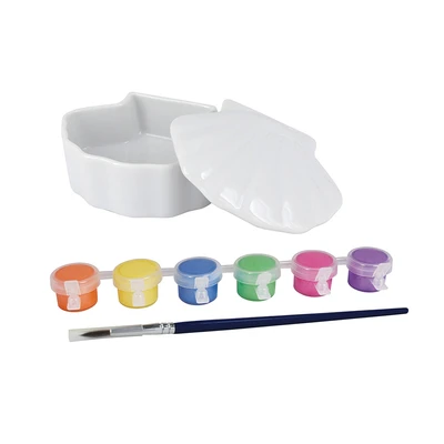 Gambar Pretty Missy Set Diy Paint Your Own Shell Shaped Box