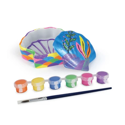 Gambar Pretty Missy Set Diy Paint Your Own Shell Shaped Box
