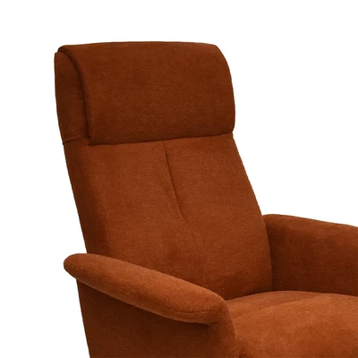 Gambar Informa Clove Kursi Recliner Fabric 1 Seater Dengan Ottoman - Oranye