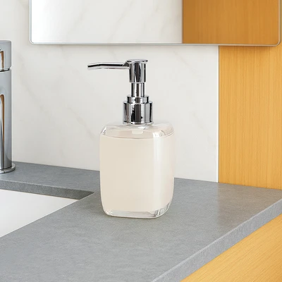 Gambar Stora 230 Ml Tempat Sabun Cair Pump Akrilik - Putih Ivory