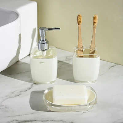 Gambar Stora 230 Ml Tempat Sabun Batang Akrilik - Putih Ivory