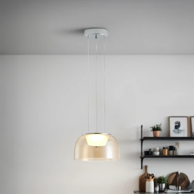 Gambar Eglare Muraco Lampu Gantung Hias LED 3000K 22 cm - Cokelat Cognac