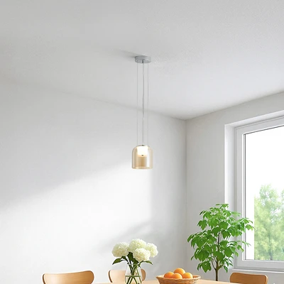 Gambar Eglare Muraco Lampu Gantung Hias LED 3000K 16 cm - Cokelat Cognac