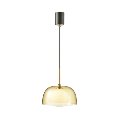 Gambar Eglare Carol Lampu Gantung Hias G9 23 cm - Cokelat Amber